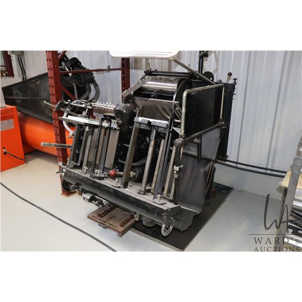 Heidelberg Schnellpressenfabrik "Windmill" platen press with accessories. Has not been set up for so