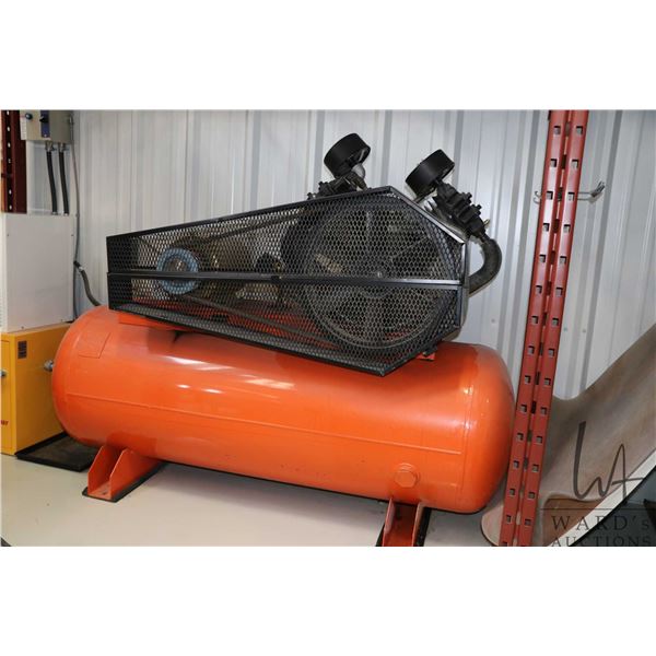 120 gallon compressor fitted with newer Baldor SuperE motor.    See video on website shot on March 3