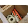 Image 6 : Pallet lot of items including plastic sleeves, tube end caps, thousands of Uline S-5863 hanging tabs