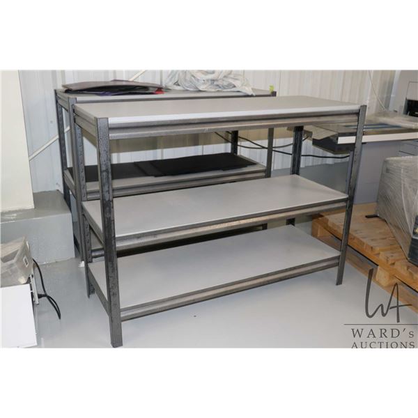 Three tier shelf. Can be stacked with proper clip.