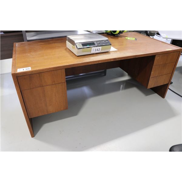 Wooden office desk with drawers 29 x 72 x 36