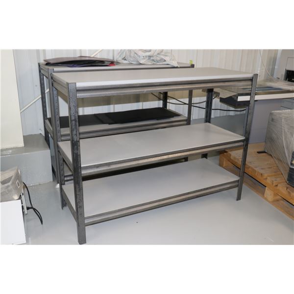 Three tier shelf. Can be stacked with proper clip.