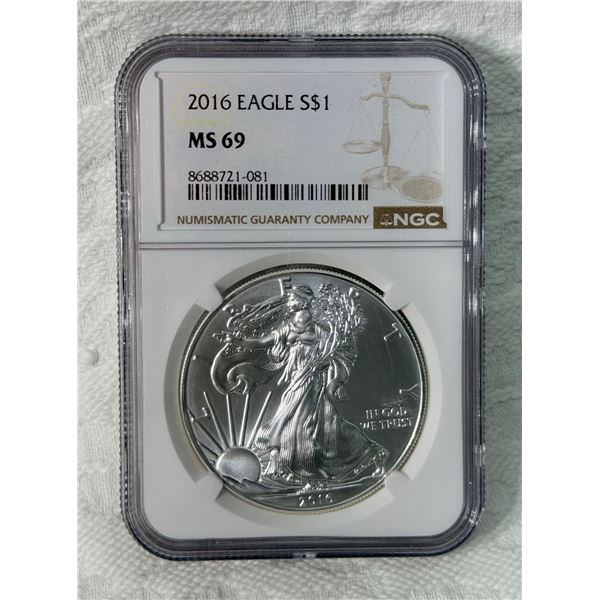 AMERICAN SILVER EAGLE - 2016 - MS69