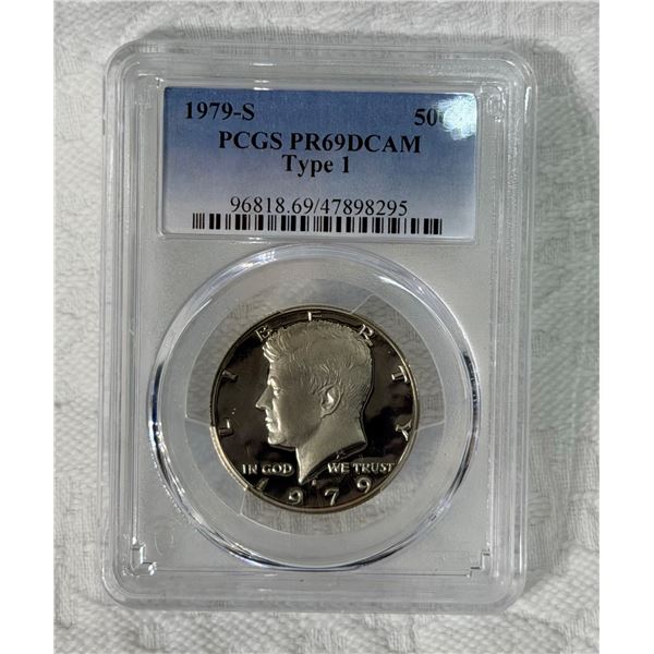 KENNEDY HALF DOLLAR - 1979S PR69DCAM