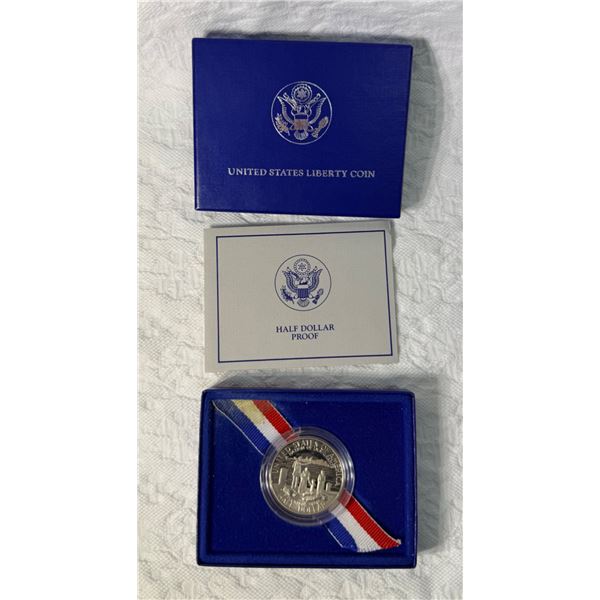 STATUE OF LIBERTY HALF DOLLAR COIN, PROOF - 1986S