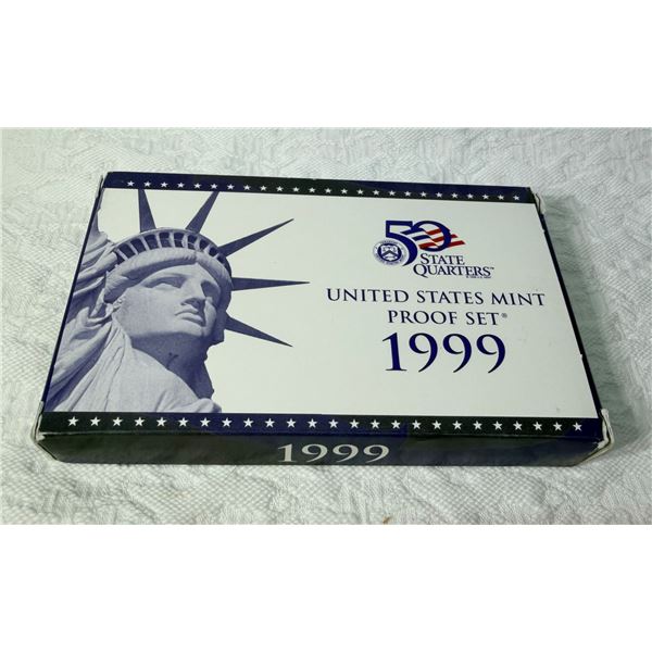 MINT PROOF SET INCLUDING 50 STATE QUARTERS SERIES - 1999S