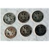 Image 3 : WASHINGTON QUARTER - 1986S; LOT OF 6