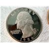 Image 4 : WASHINGTON QUARTER - 1986S; LOT OF 6