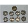 Image 2 : BUFFALO (INDIAN HEAD) NICKELS - 1930, 1936 (X3), 1936S, 1937 (X2), 1937D, 1937S