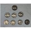 Image 2 : BUFFALO (INDIAN HEAD) NICKELS - 1930, 1936 (X2), 1936D, 1937 (X3), 1937D