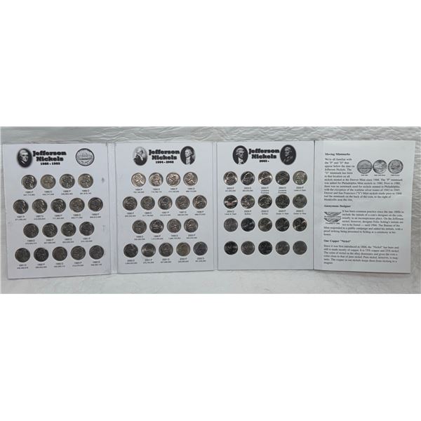 JEFFERSON NICKELS BOOK - FILLED