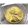 Image 3 : LINCOLN WHEAT PENNY, PLATED IN 24-KARAT GOLD - 1943
