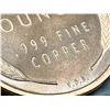 Image 7 : LINCOLN V.D.B. WHEAT PENNY COPPER BULLION ROUND - 1 OUNCE .999 FINE COPPER