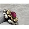 Image 12 : VINTAGE OR ANTIQUE JEWELRY 12K GOLD-FILLED LAYER OVER AN 800-GRADE SILVER BASE FLORAL-THEMED BROOCH 