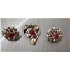 Image 3 : VINTAGE OR ANTIQUE JEWELRY 12K GOLD-FILLED LAYER OVER AN 800-GRADE SILVER BASE FLORAL-THEMED BROOCH 