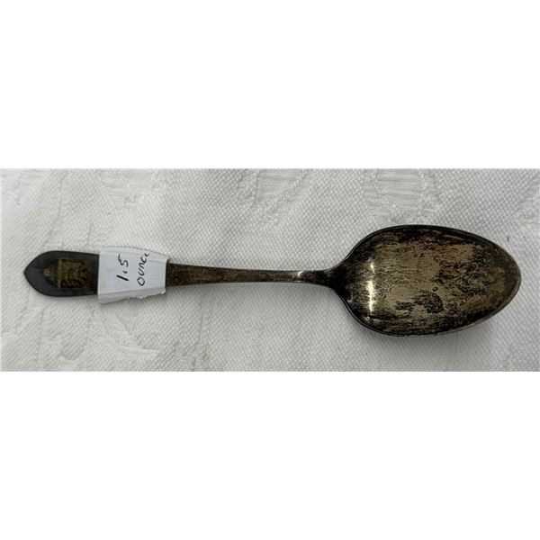 VINTAGE STERLING SILVER SOUVENIER SPOON WITH EMBLEM