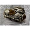 Image 5 : NATIVE AMERICAN CUFF BRACELET WITH TIGER'S EYE STONES; HANDCRAFTED