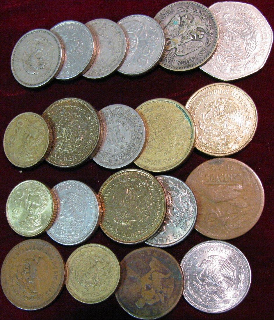 1562 20 Old Mexico Coins Including Silver  1562-20-old-mexico-coins-including-silver