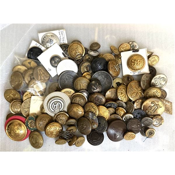 A MIXED BAG LOT OF ASSORTED UNIFORM BUTTONS