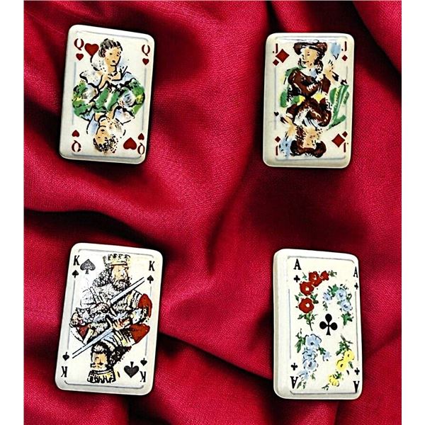 A SET OF DIVISION THREE CERAMIC BUTTONS