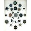 Image 1 : A CARD OF DIVISION ONE ASSORTED BLACK GLASS BUTTONS
