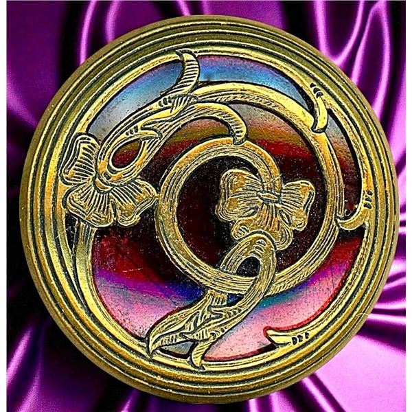 A DIVISION ONE EXQUISITE GLASS BACKGROUND BUTTON