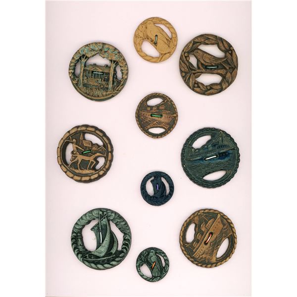 A SELECTION OF DIVISION THREE BURWOOD BUTTONS