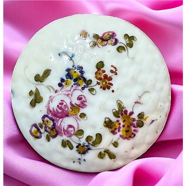 A DIVISION ONE HAND PAINTED CERAMIC BUTTON