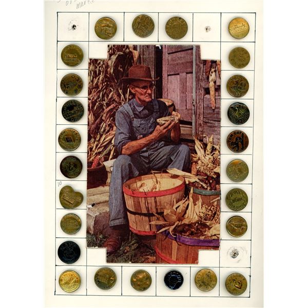 A CARD OF DIVISION ONE WOBBLE SHANK BUTTONS