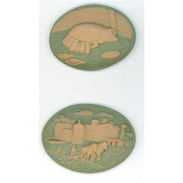 A SMALL CARD OF DIVISION THREE STUDIO ARTIST BUTTONS