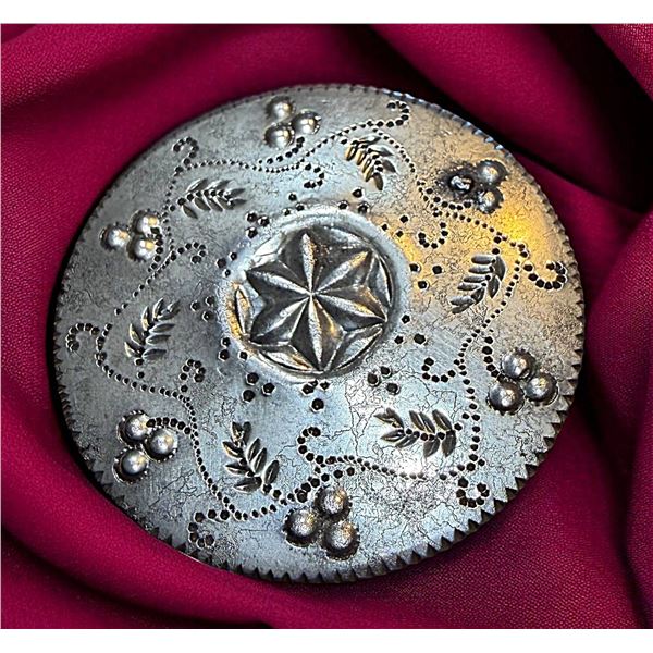 A DIVISION ONE HAND TOOLED SHEFFIELD BUTTON