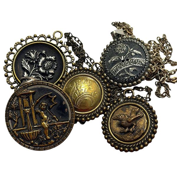 A SELECTION OF BUTTON JEWLRY