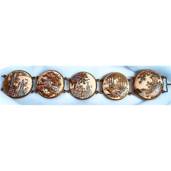A DIVISION ONE JAPANESE SATSUMA BRACELET