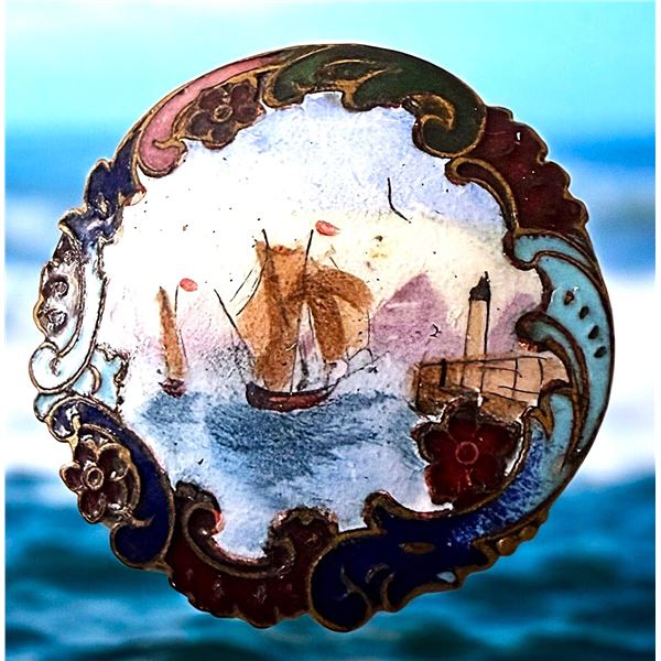 A DIVISION ONE MULTIPLE TECHNIQUE ENAMEL BUTTON