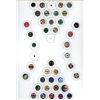 Image 1 : A CARD OF DIVISION ONE COLORFUL GLASS BUTTONS