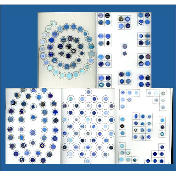 A BOX LOT OF 5 CARDS OF BUTTONS