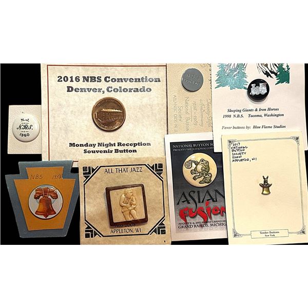 A SELECTION OF DIVISION THREE NBS FAVOR BUTTONS