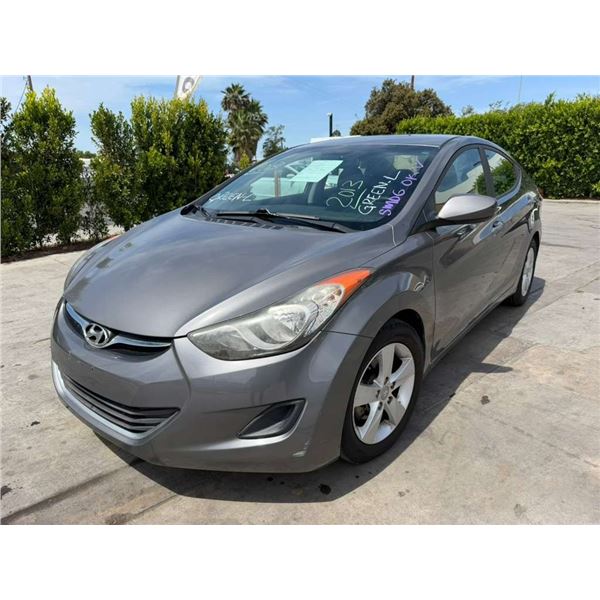 HYUN ELANTRA 2013 APPT/DUP-T SMOG-15DAYS
