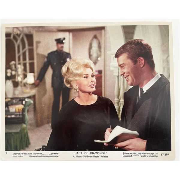 Jack of Diamonds Zsa Zsa Gabor original 1967 vintage movie photo