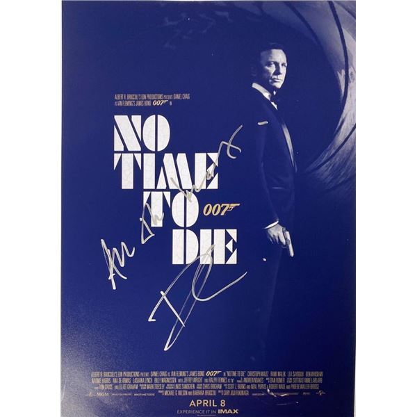 No Time to Die Daniel Craig facsimile signed movie photo