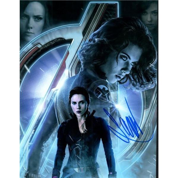 The Avengers Scarlett Johansson Facsimile signed photo