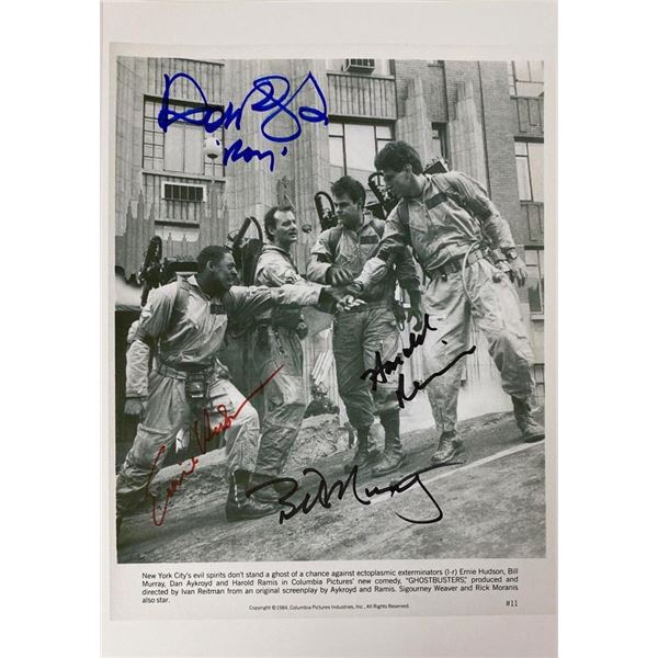 Ghostbusters cast facsimile signed movie photo