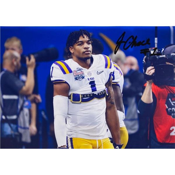 LSU Tigers Ja'Marr Chase facsimile signed photo