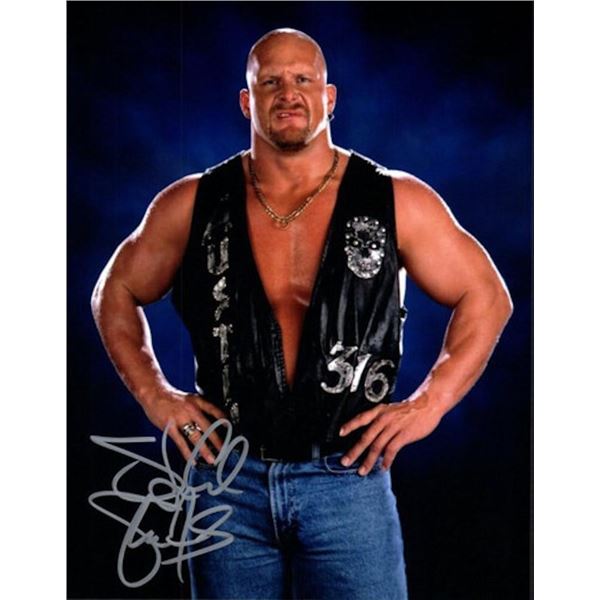WWE "Stone Cold" Steve Austin facsimile signed photo