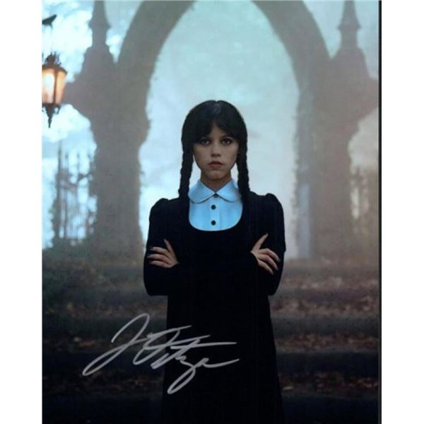 Wednesday Jenna Ortega facsimile signed photo