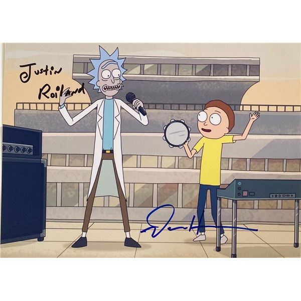 Rick and Morty Dan Harmon and Justin Roiland facsimile signed photo