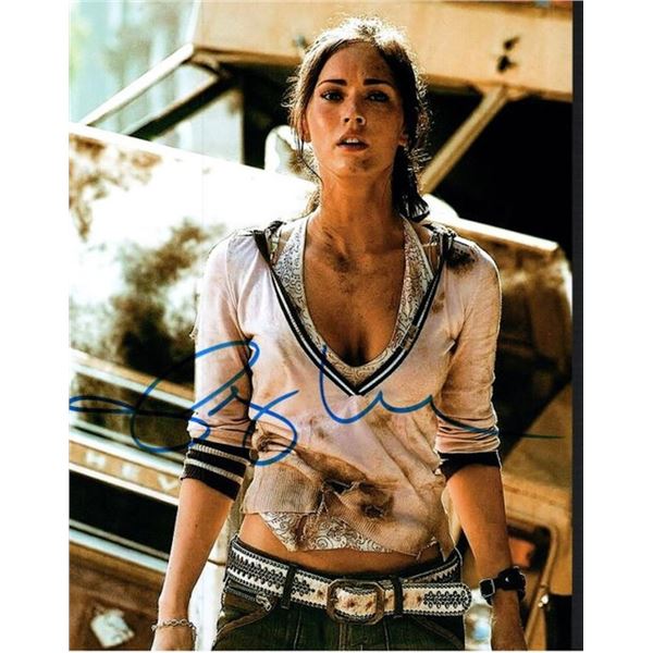 Transformers Megan Fox facsimile signed movie photo