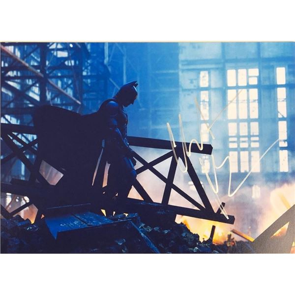 The Dark Knight Christian Bale facsimile signed movie photo