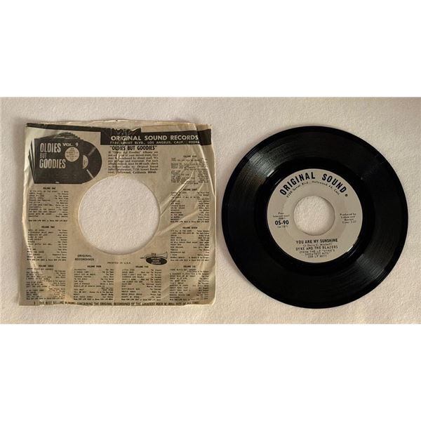 Dyke and the Blazers You Are My Sunshine 45 Album