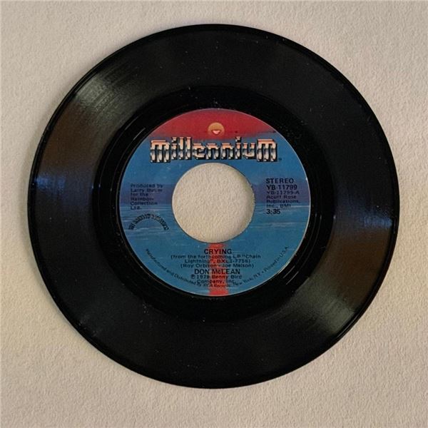 Don McLean Crying 45 Album